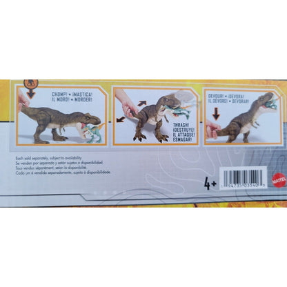 Mattel Jurassic World Thrash 'N Devour Tyrannosaurus Rex Figure (HDY55)