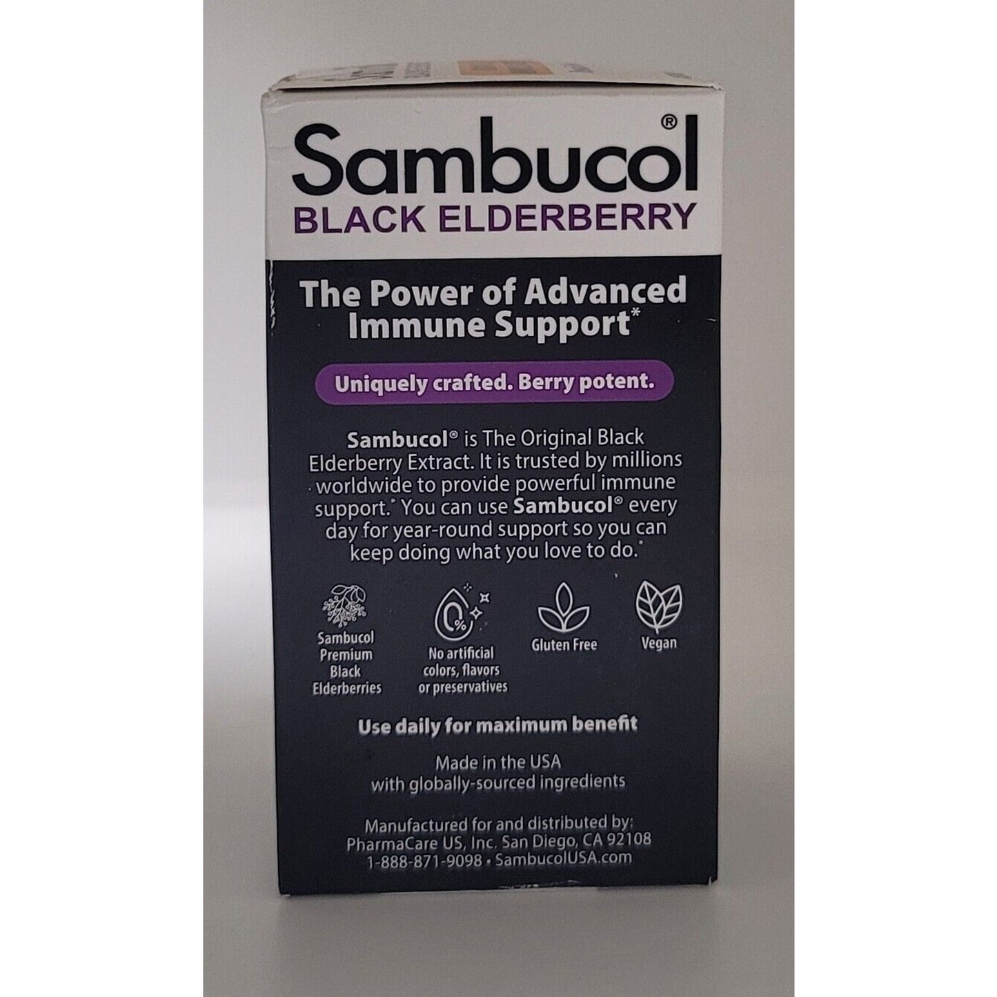 3 Pack SAMBUCOL Black Elderberry Immune Support 3 X 30 Tabs Exp 07/25