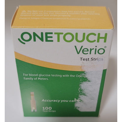 OneTouch Verio Starter Kit Bundle - 100 Strips, Meter, 200 Lancets