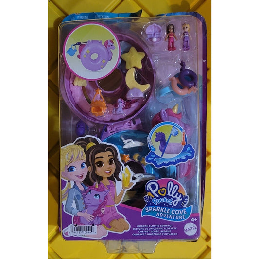 Polly Pocket Micro Doll Sparkle Cove Adventure Unicorn Floatie Damaged Box