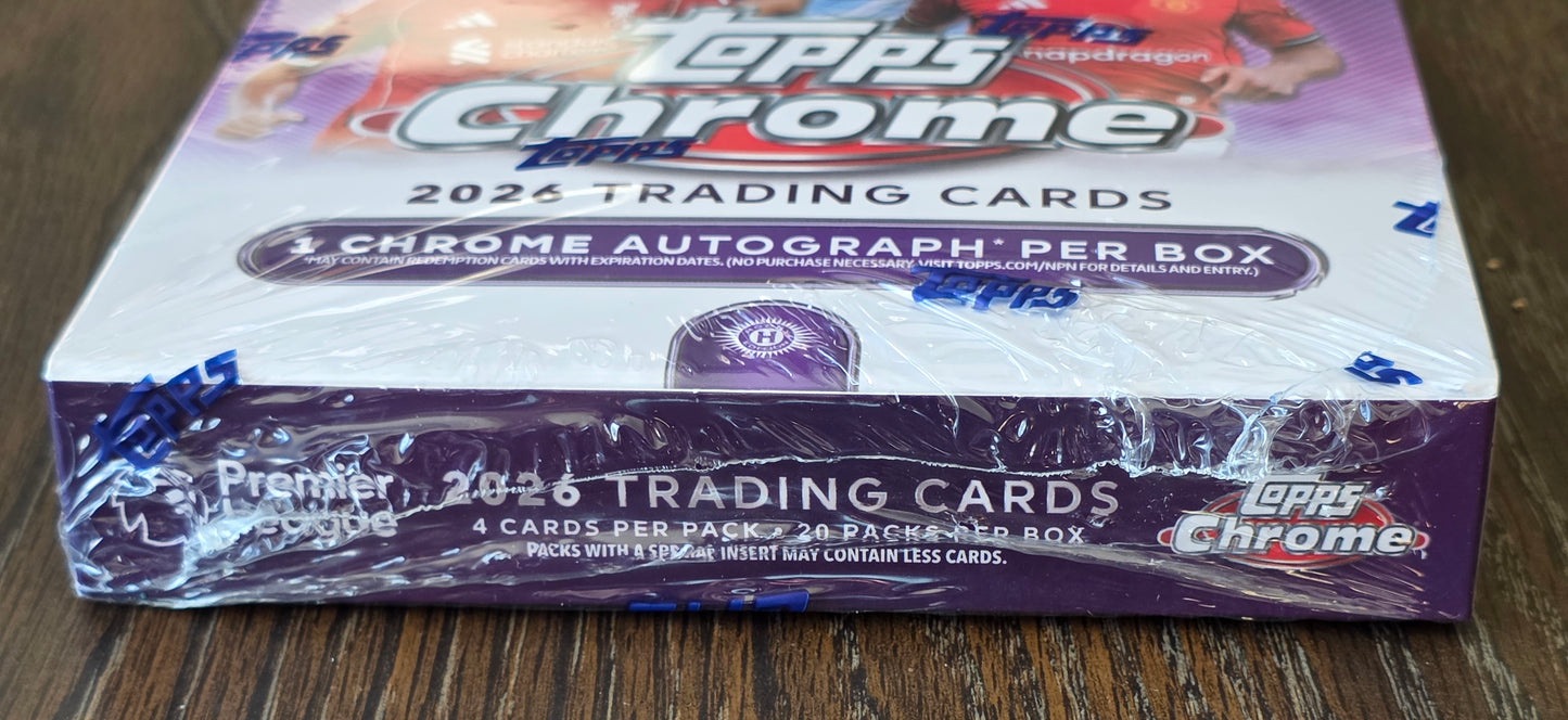 2026 Topps Chrome Premier League - Soccer Hobby Box