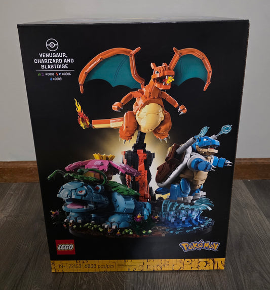 LEGO Pokemon Venusaur, Charizard, and Blastoise 72153 - BRAND NEW