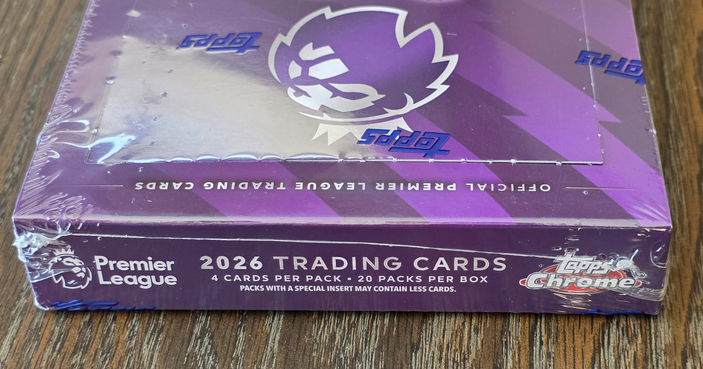2026 Topps Chrome Premier League - Soccer Hobby Box
