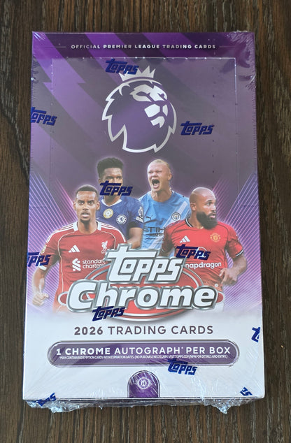 2026 Topps Chrome Premier League - Soccer Hobby Box