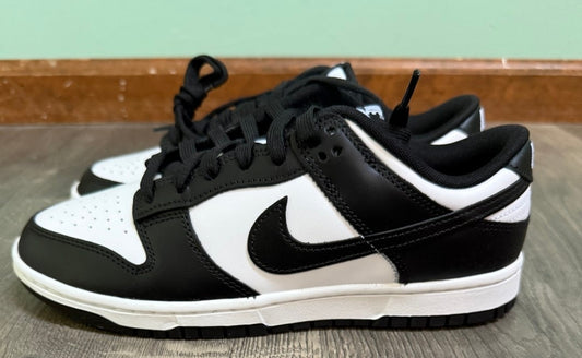 SIZE 8.5 Men's Nike Dunk Low Retro Shoes Color Block Panda Leather DD1391-100
