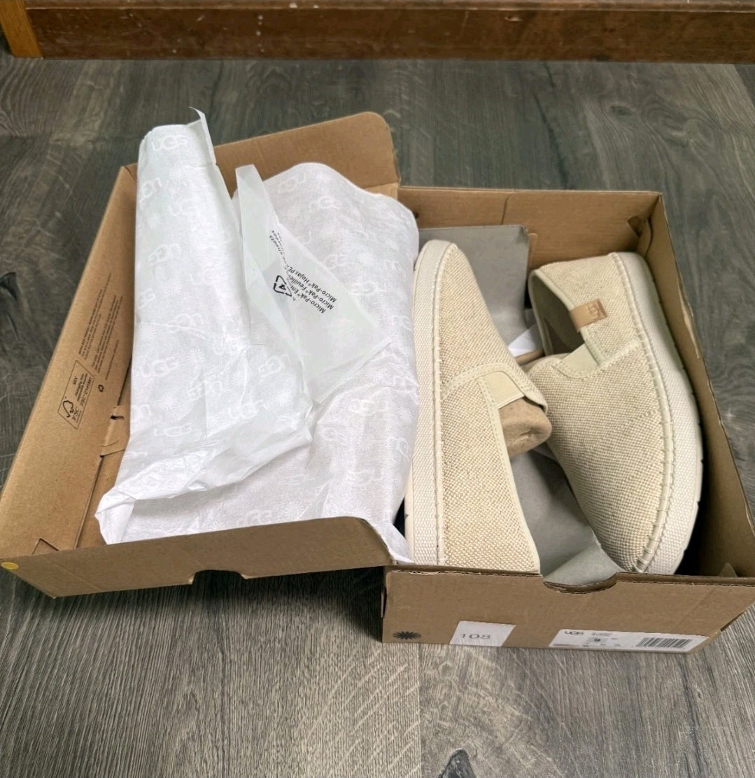 Size 9 UGG Women's Luciah Flats Woven Round Toe Heel T167