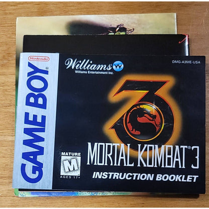 Mortal Kombat 3 Nintendo Game Boy Complete Tested