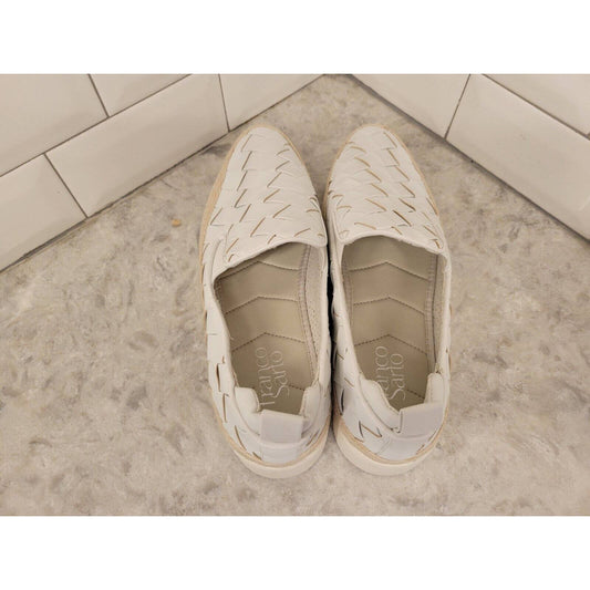 Franco Sarto Womens Homer 3 Casual and Fashion Sneakers 7.5 Medium White