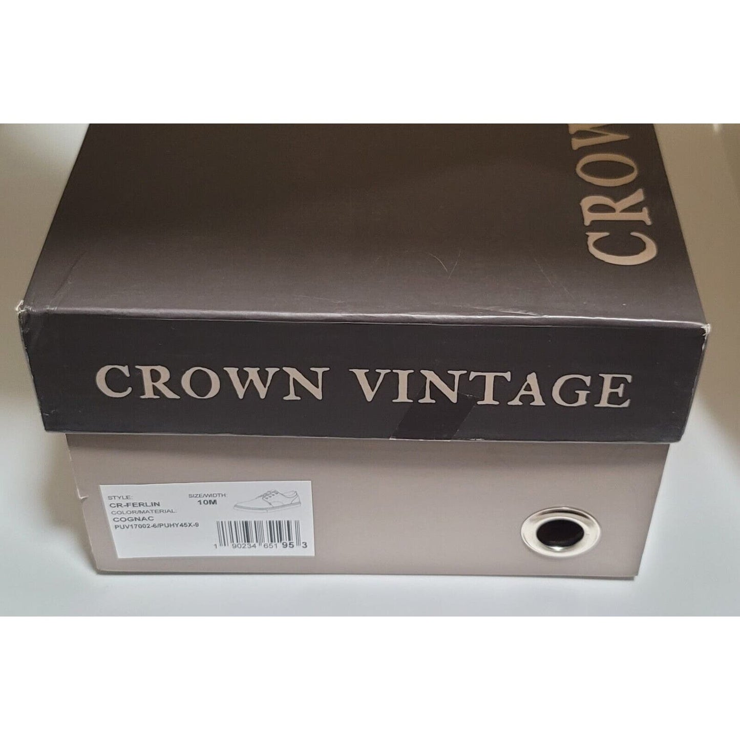 Crown Vintage Ferlin Casual Oxford, Men's Size 10 M, Brown NEW MSRP $80