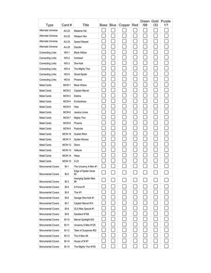 2024 Upper Deck Women of Marvel Sealed Box - 12 Packs per Box